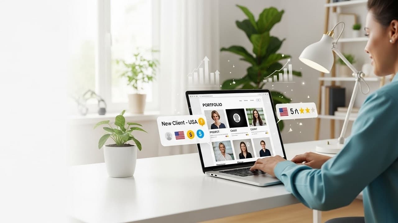 How to Create a High Converting Portfolio That Attracts USA Clients In Just 3 Simple Steps