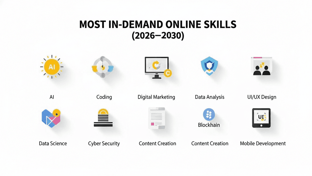 Most in Demand Online Skills to Learn for The Future 2026-2030
